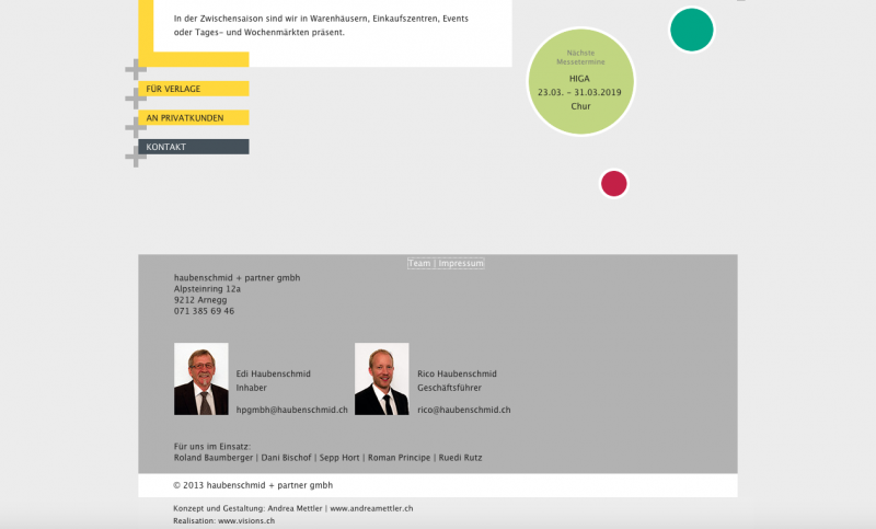 haubenschmid + partner gmbh - Teamseite