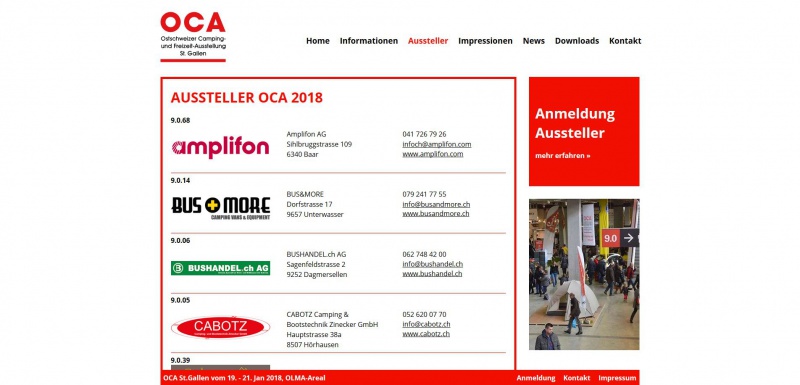 Ausstellerübresicht